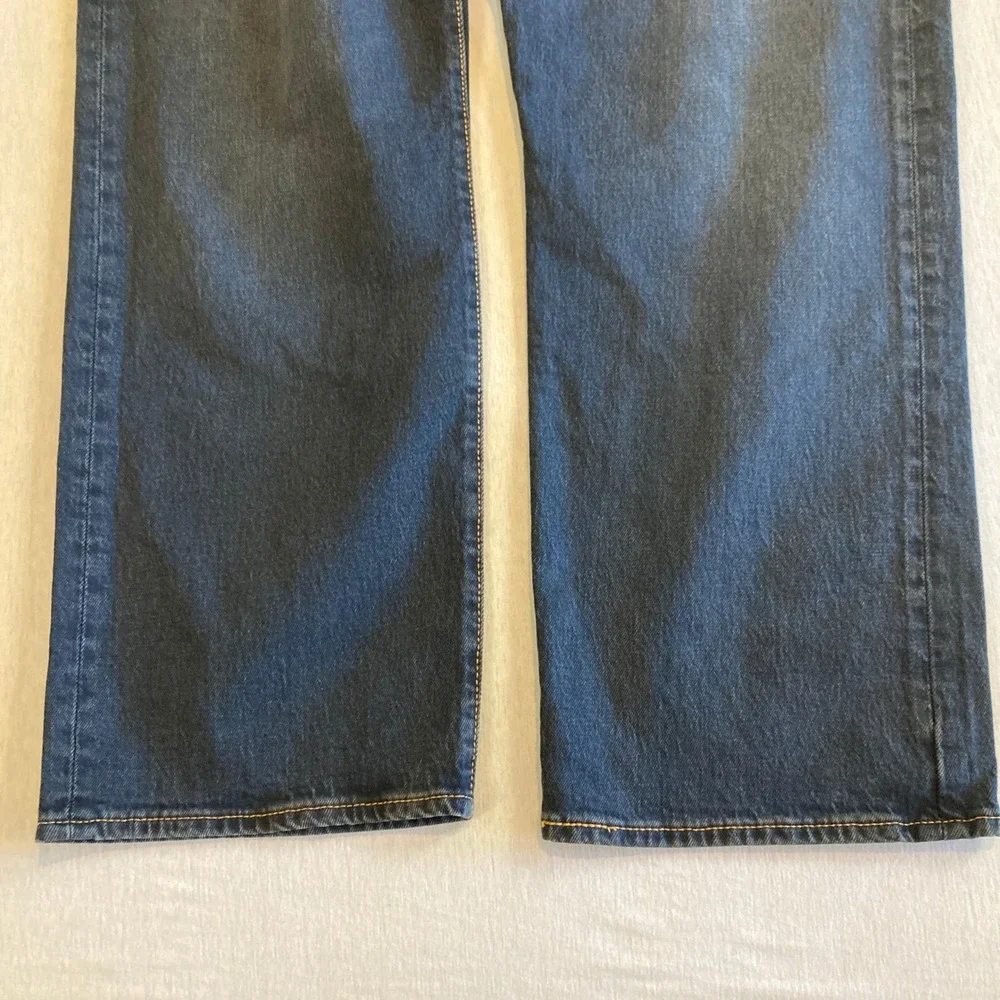 Levis 501 Jeans Mens 44x30 (Fit 44x29) Dark Wash‎ Button Fly Original Fit